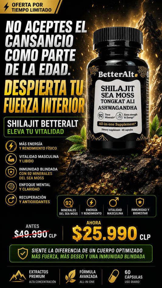 SHILAJIT BETTERALT-Eleva tu Vitalidad 🔥