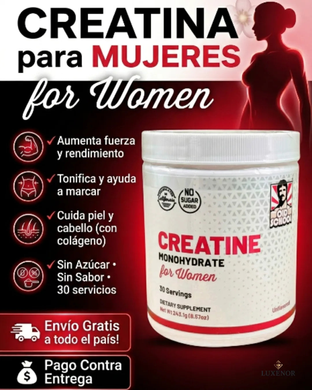 CREATINA FOR WOMEN BootyBoost™ - Glúteos Firmes, Definidos y Volumen Real 🍑🔥